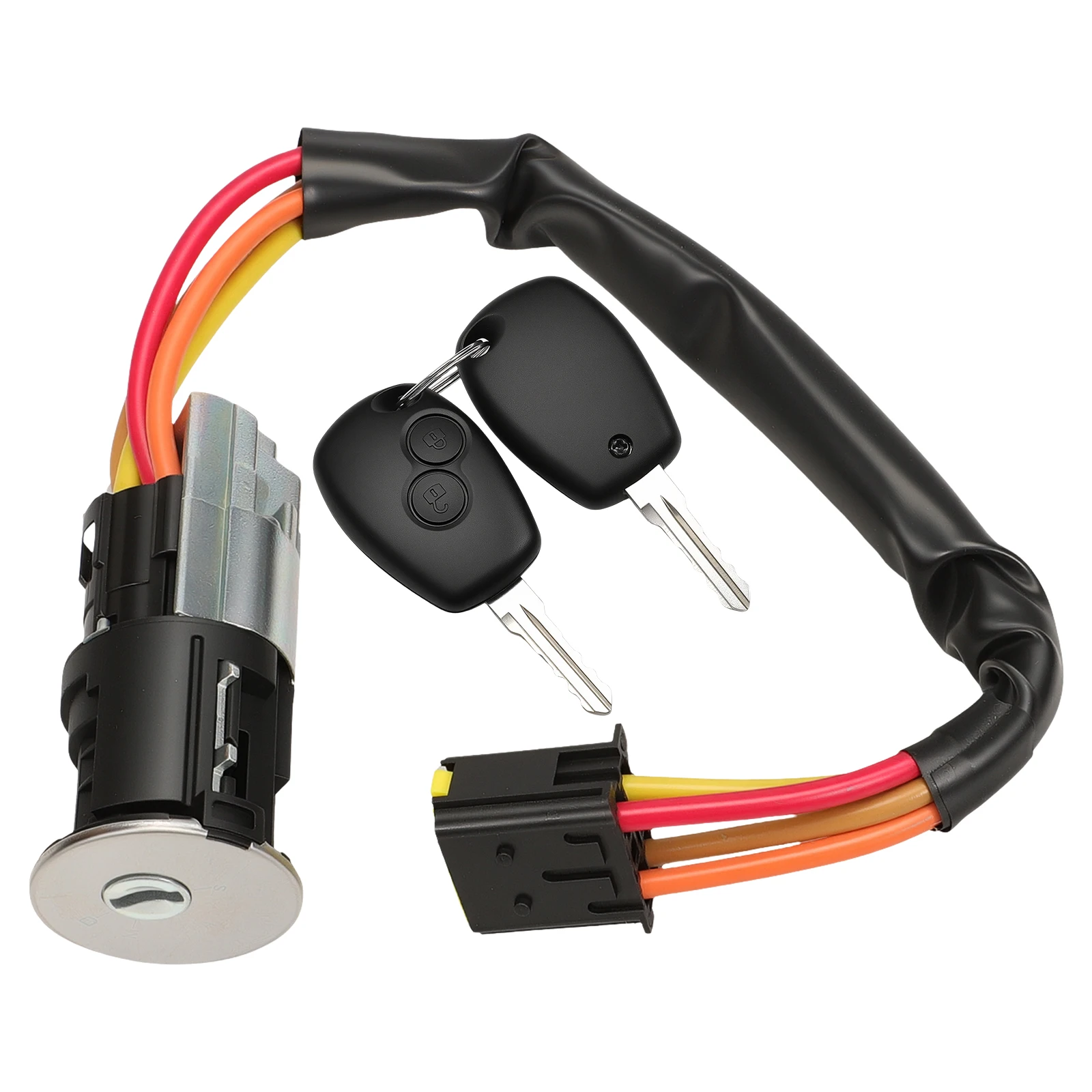 Ignition Lock Cylinder & 2 Keys 487004353R 65SKV234 For Renault Dacia Logan Lodgy Sandero Spolverino