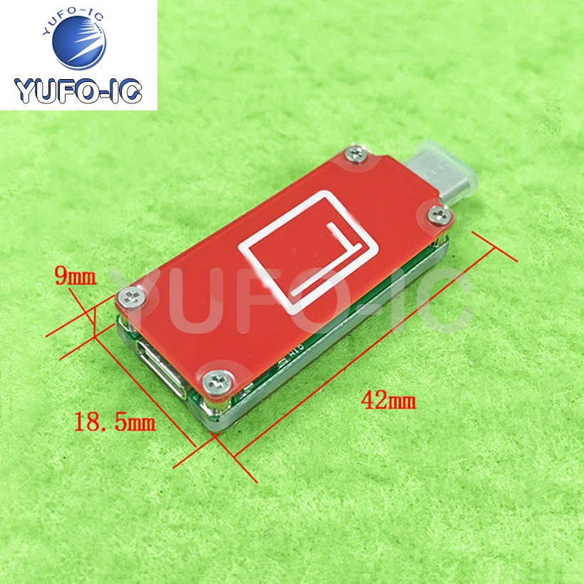 Free Ship 2pcs TC64 Color PD Fast Charging Detection Type-C Voltage Ammeter Capacity-Temperature Measuring Instrument