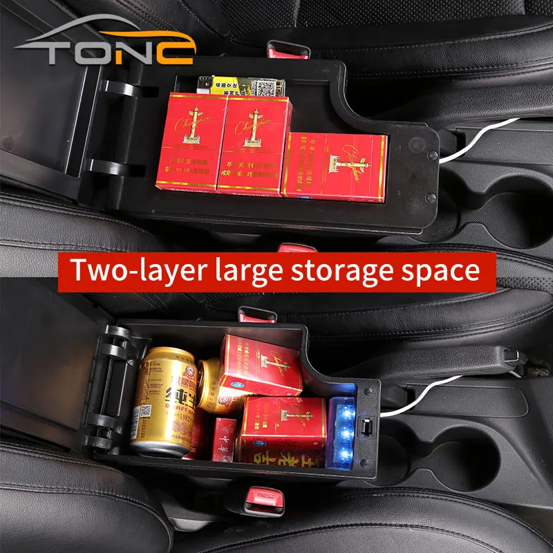 Do Ford Focus 2 Podłokietnik do Ford Focus mk2 Podłokietnik samochodowy Akcesoria samochodowe Szczegóły wnętrza Części modernizacyjne Schowek USB — zdjęcie 5