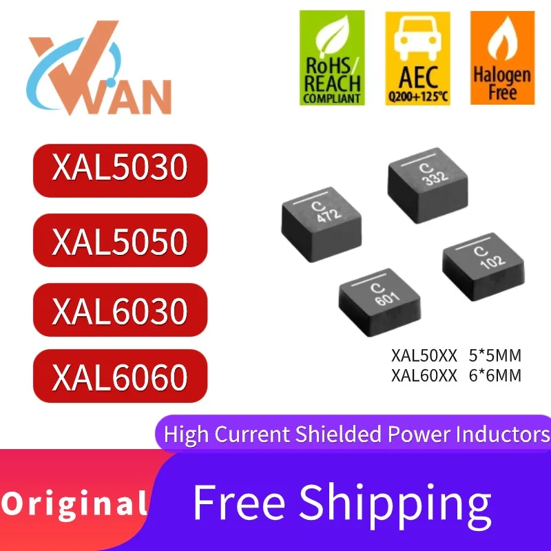 XAL5050-103MEC XAL5050-103MEC sensor 5*5MM 10UH 4.9A Power Inductor, original SMD,XAL5050-103 5pcs XAL XAL5050