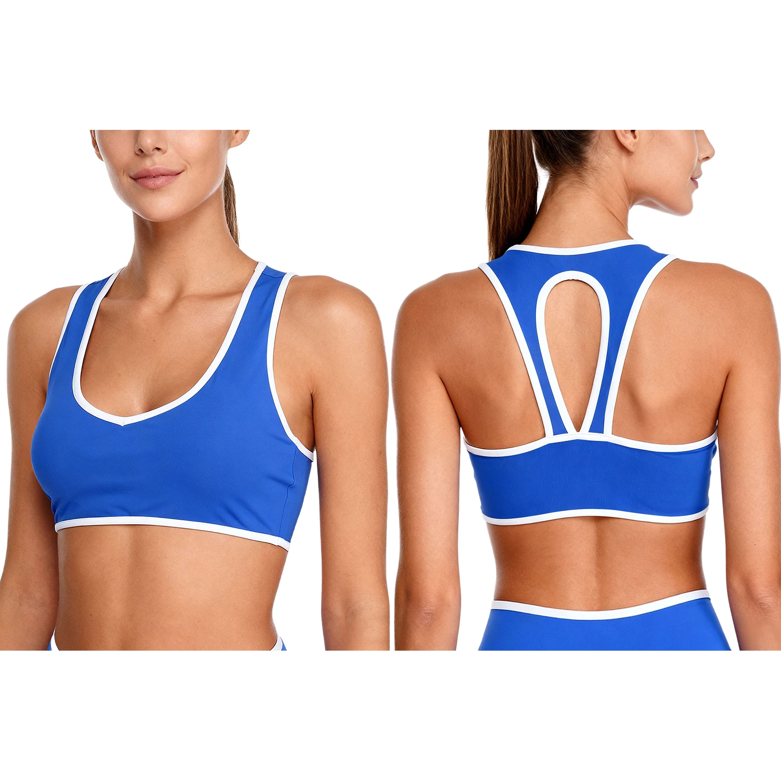 

Women Summer Yoga Pilates Sport Tank Top Sleeveless Removable Chest Pads Solid Color Vest for Jogging Gymnastics Yoga Workout