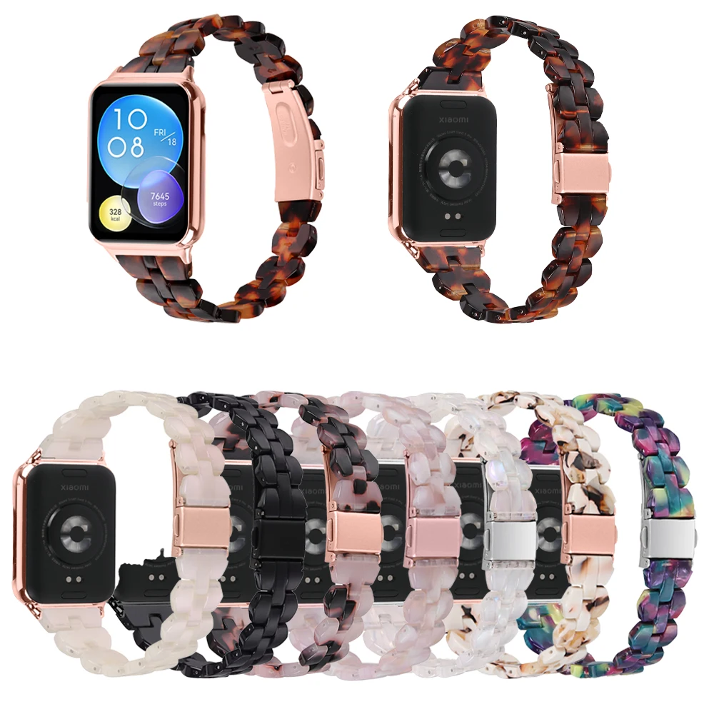 Resin strap for Redmi Watch4/5/6 Wristband Smartwatch Replacement Bracelet for Xiaomi Mi band 8 Pro /9Pro Watchband Accessories