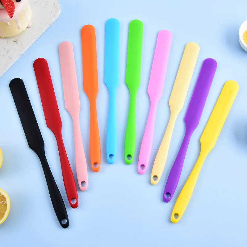 All-in-one Silicone Cream Scraper Food Grade Heat-resistant Cake Spatula Baking Tool