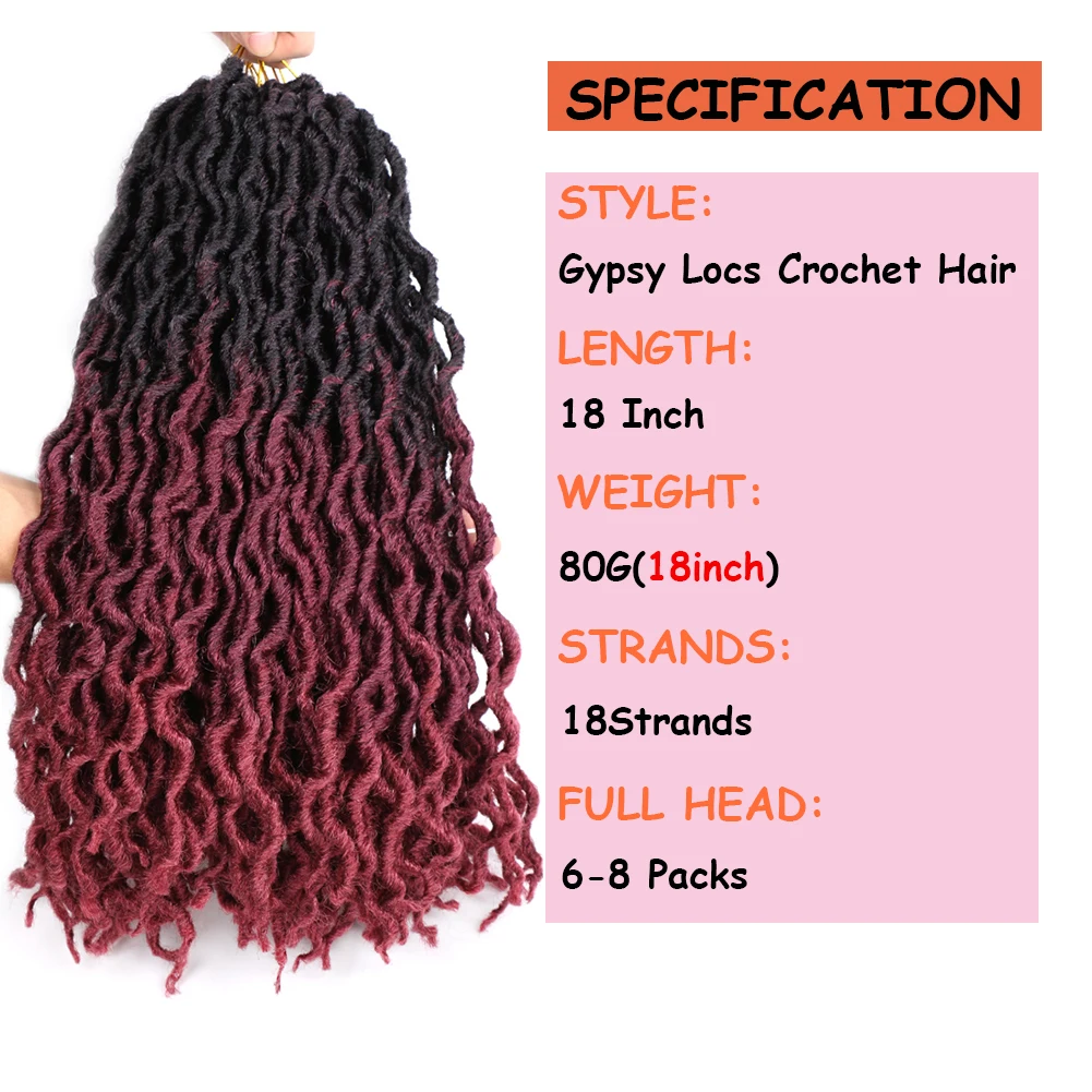 Ombre Groen Blauw Krullend Gehaakte Haar Synthetische Vlechten Hair Extension Golvend Godin Faux Locs 18 Inch Zachte Dreads Dreadlocks Haar