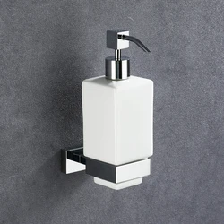 Wall Mounted Liquid Soap Dispanser Ceramic Luxury Hotel Bathroom Soap And Bath Dispenser Brass Kitchen Accessories