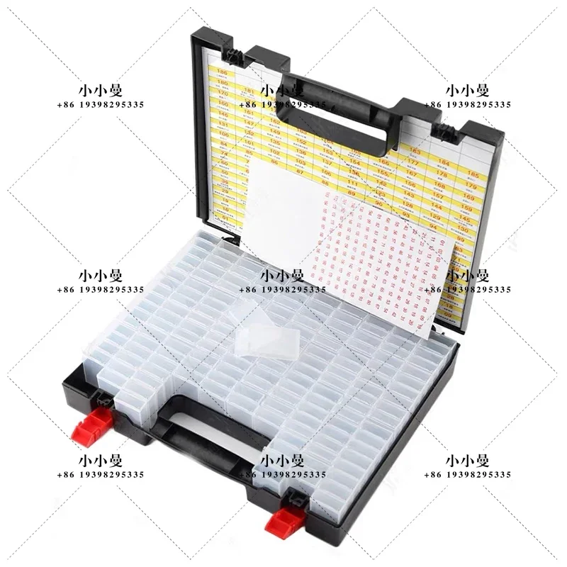 Car Key Embryo Storage Box 162 Compartments Anti-Mixing Folding Key Head Classification Storage Box Set