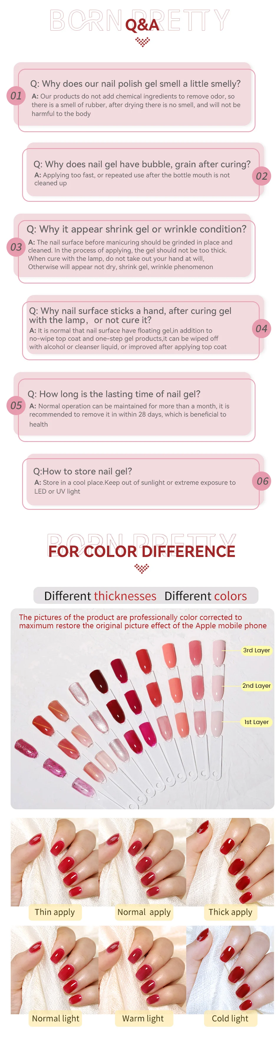 BORN PRETTY 10ml Grape Golden Cat Magnetischer Gel-Nagellack Rose Majesty Scarlet Jade Farbdesign Abziehbarer Frühling Sommer Maniküre – Detail 8
