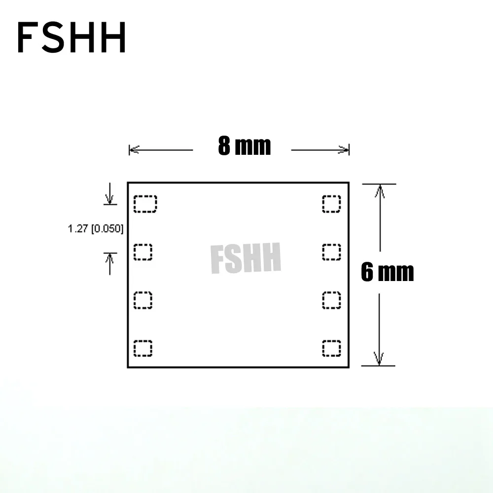 6mmx8mm QFN8 to DIP8 Adapter for SUPERPRO5000E/5000 CX1045 CX1016 CX1048-1 adapter module can be used after modification MLF8