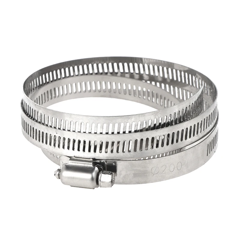 1Set For Outdoor Pole Monitoring Bracket Univsesial Adapter Plate 100/200mm Long Hoop With Stainless Steel Camera Mount Panel image 5