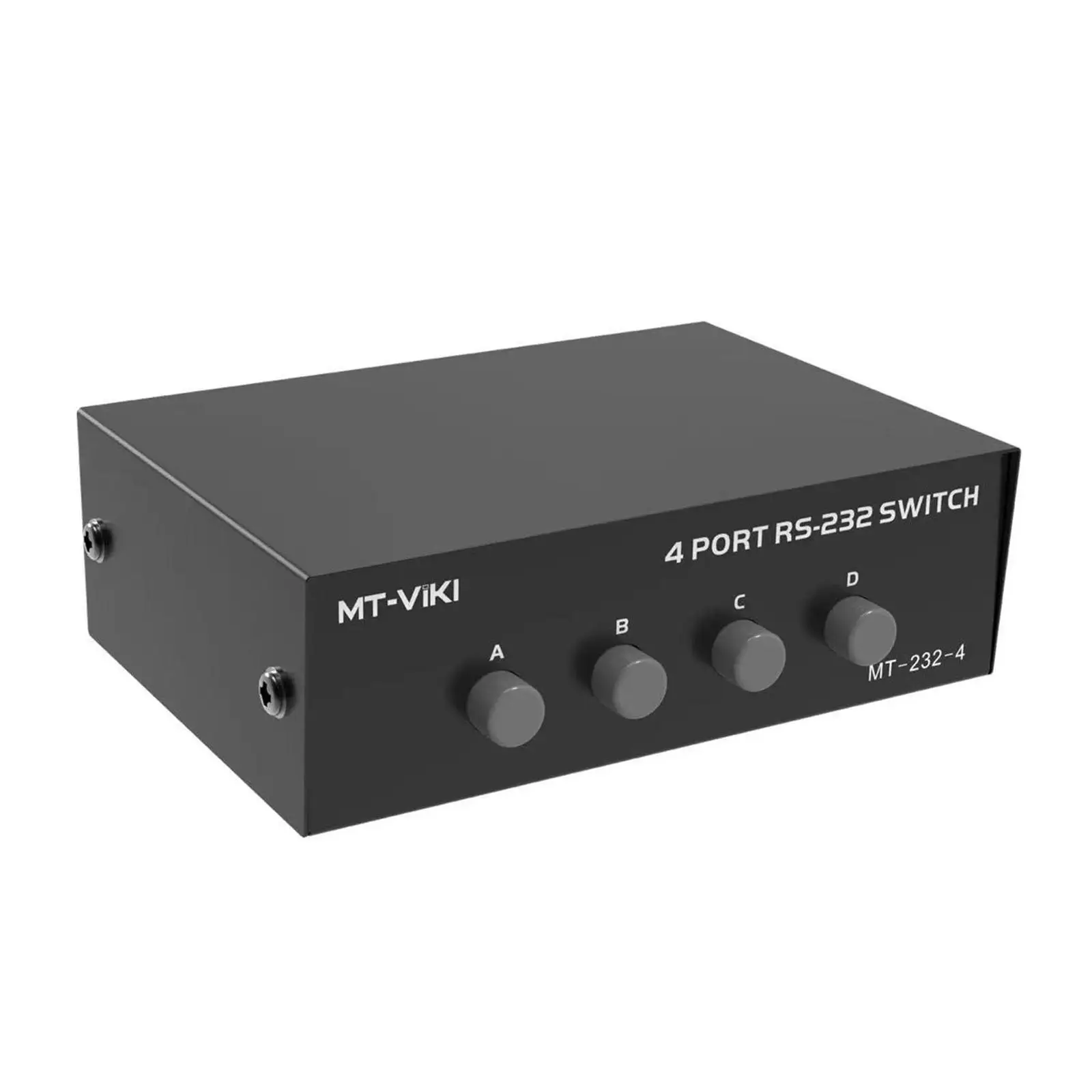 DB9 Pin Serial Manual Data Switch Box 4 Port RS-232 Iron Shell for Communication Market Devices