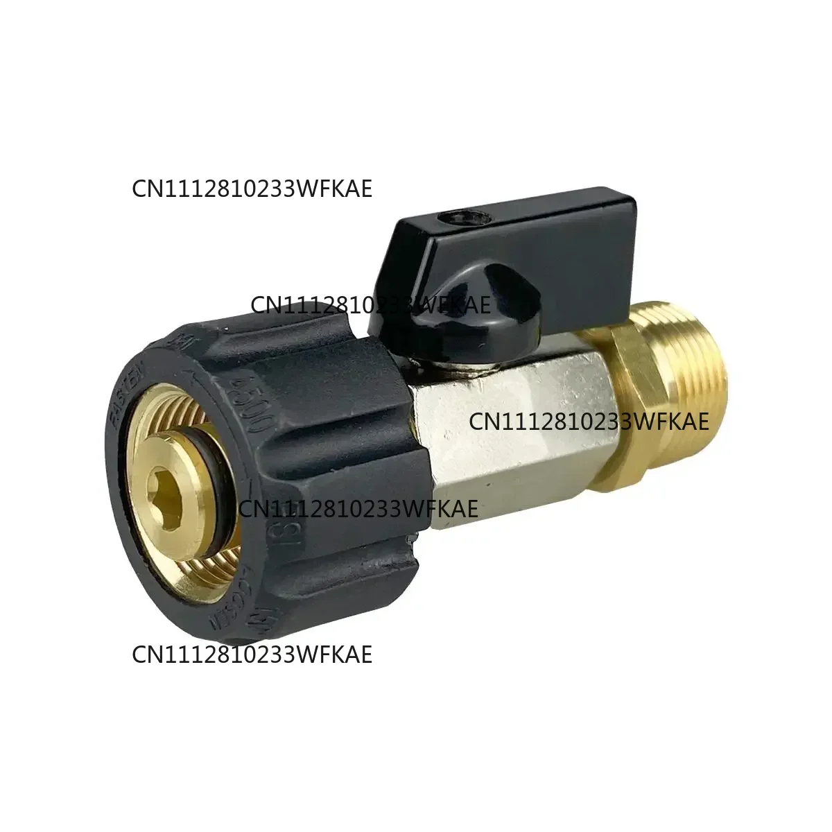 High Pressure Wash M22 Swivel Connnector With Ball Valve Switch On/off Function For Water Outlet Or Wash Gun
