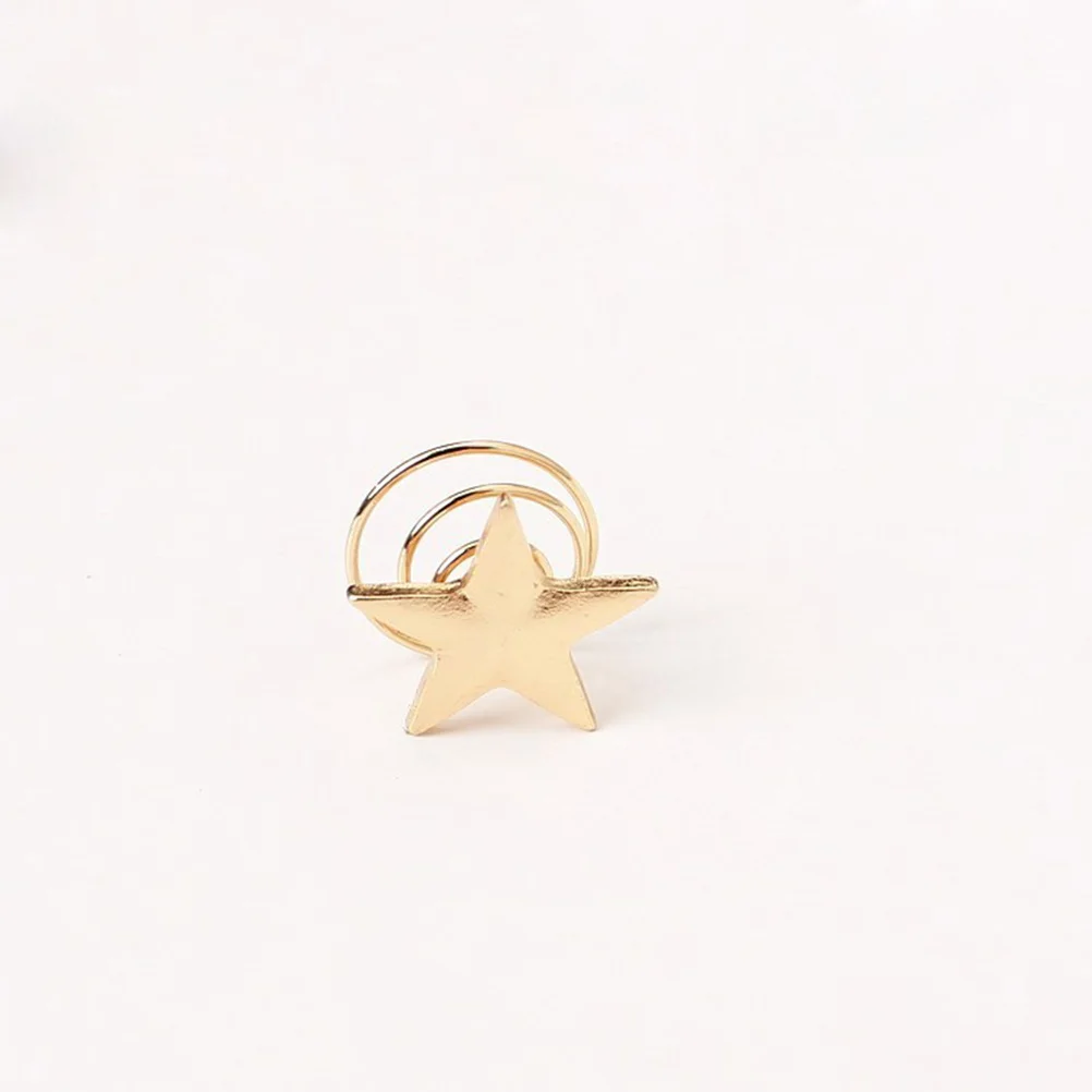 

5Pcs Star Hair Pin Simple Alloy Spiral Clip for Women Smooth Or Messy Bun Styling Accessory Medium Long Hair Fashion Gift