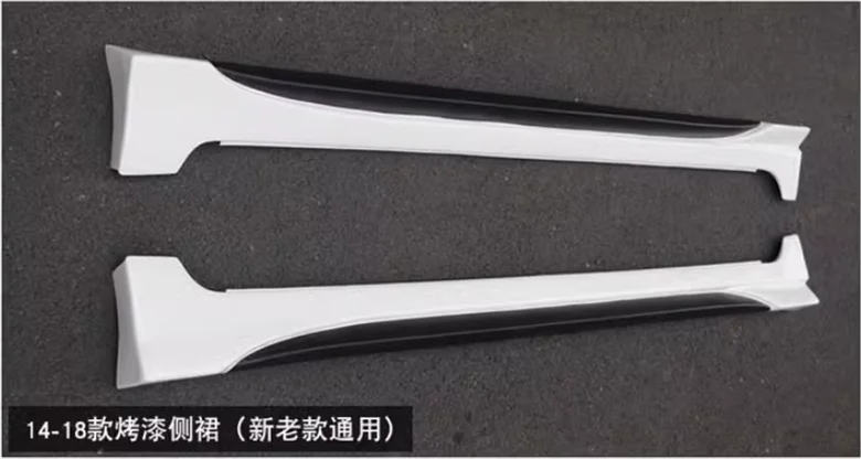 ABS Paint Side Extension Body Skirts Panels Body Skirts Kit Lip Cover For Toyota Corolla 2014 2015 2016 2017 2018
