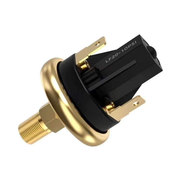 LF20 Dual Purpose Adjustable Oil & Vacuum Pressure Control SPST Contacts Stainless Steel 1/8-27 for Air Compressor 240VAC