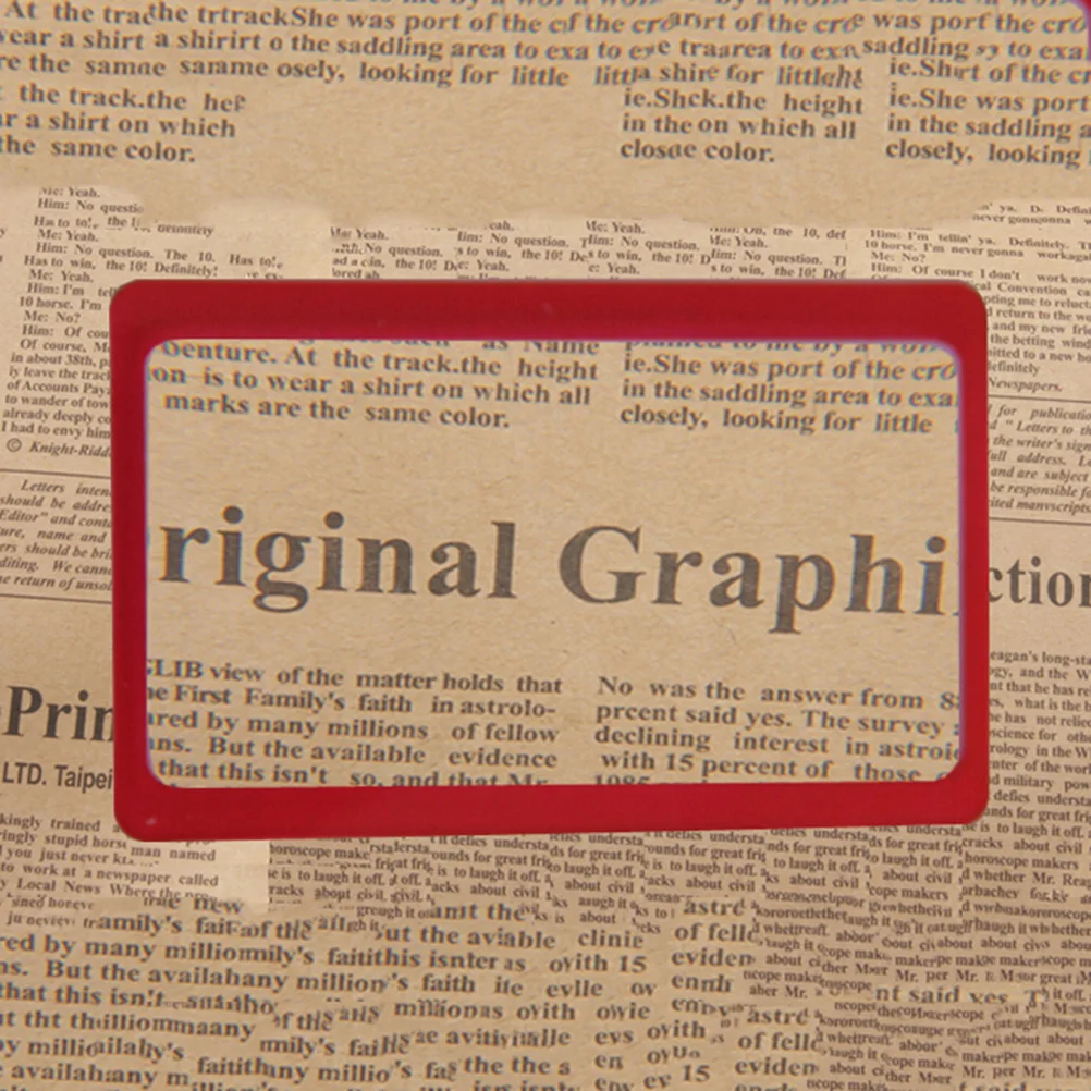 3X Reading Credit Card Pocket PVC Magnifier Magnifying Tool Wallet Clip Loupe Lens For Reading Color Random