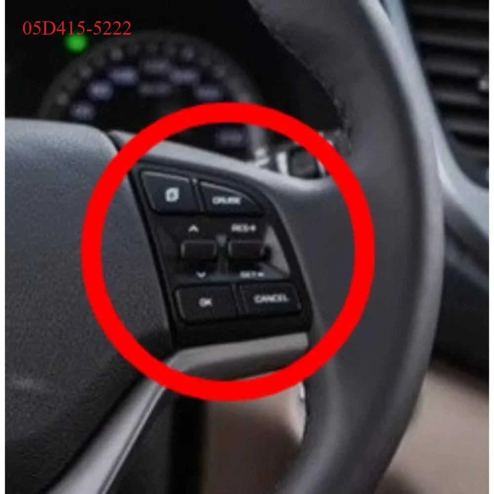 

Кнопки управления круиз-контролем на руле (правая) для Hyundai Elantra, IX35, Tucson, Mistra, Lafesta 2018-2019, 1 шт., 05D415-5222 (05D4155222)