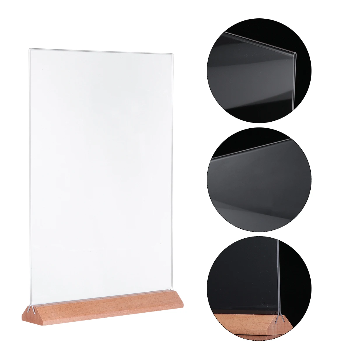 

Sturdy Acrylic Menu Holders A4 Transparent Table Display Stand Sign Rack For Shop Wedding Party Easy Clean Advertising Showcase