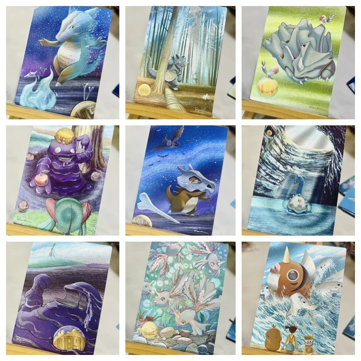 

DIY 9 шт./компл. Pokemon ptcg Hilda Self Control Collect Signature Trading флэш-карта аниме мультфильм подарок 63*88 мм