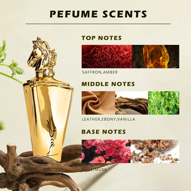 100ml perfume árabe de longa duração para mulheres perfumes de alta qualidade fragrância feromônios florais masculino presente de feriado de halloween