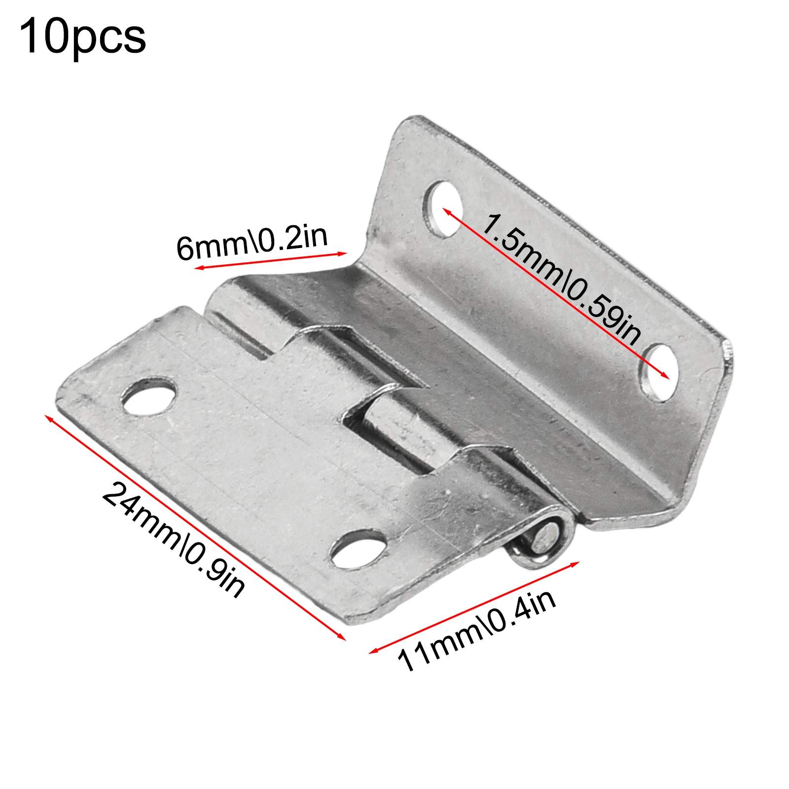 

Add Charm to Your Furniture with Nickel plated Silver Hinges Suitable for Vintage Jewelry Cabinets Pack of 10/100