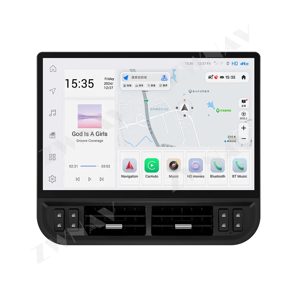 

16.8” Android auto touch screen For Jeep Wrangler 2011-2017 GPS navigation carplay multimedia player radio wireless head unit