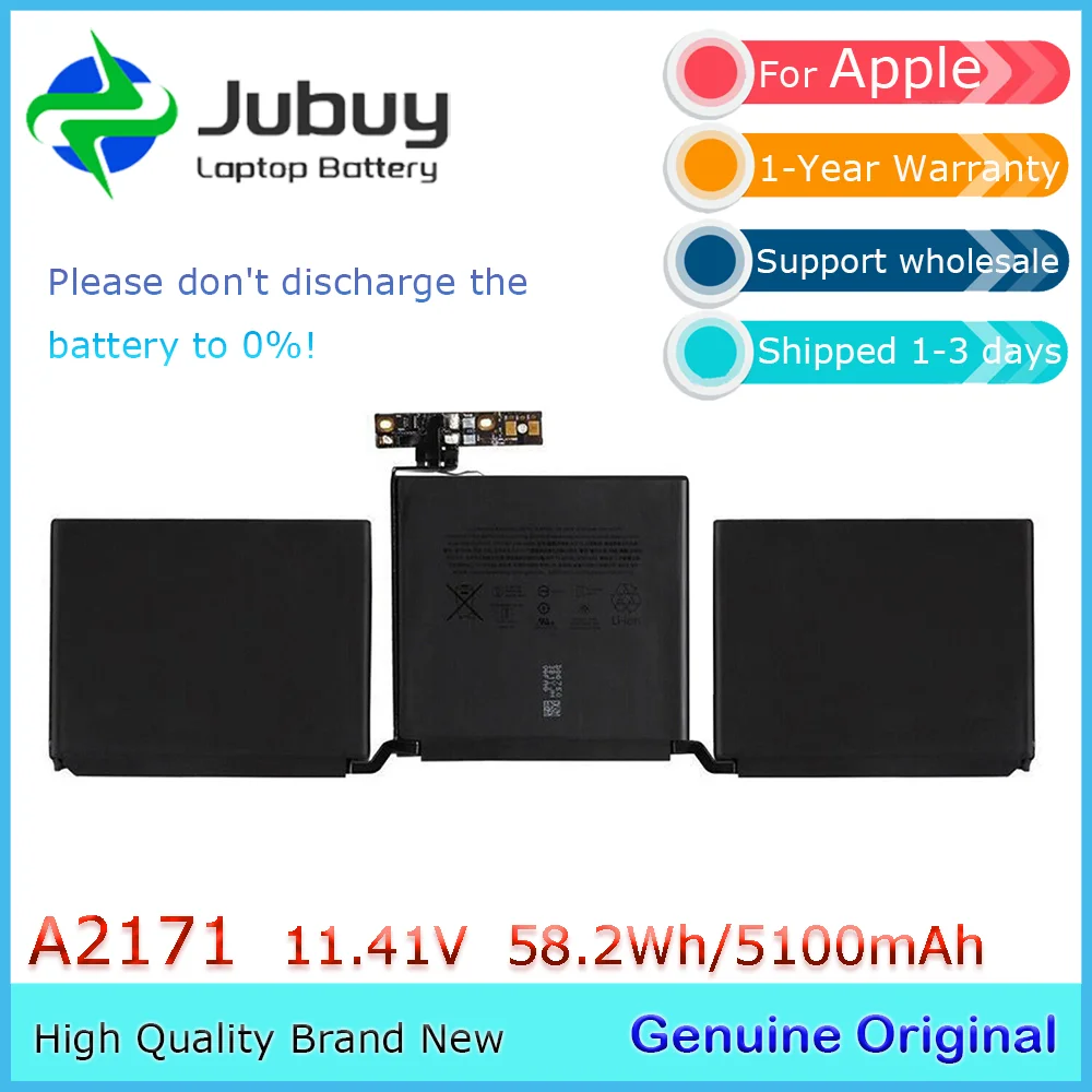 

A2171 11,41 В 58,2 Втч оригинальный аккумулятор для ноутбука Apple MacBook Pro 13 дюймов A2159 EMC 3301 MUHN2LL/A