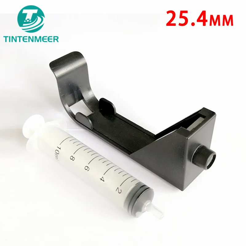 TINTENMEER One Inch 25.4mm + Half Inch 12.7mm Refill Tool Clip For HP 15 45 78 HP15 HP45 HP78 Ink Cartridge Blocking Extract air