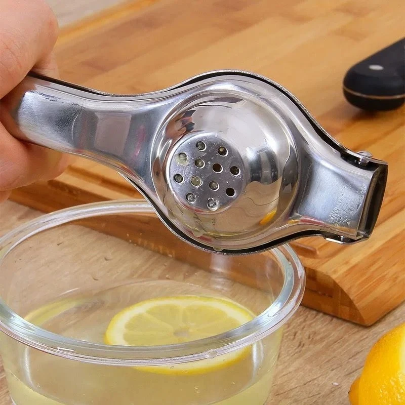1pc Stainless Steel Manual Lemon Juicer, Handheld Citrus Squeezer Portable Fruit Juicer for Lemon Orange Lime
