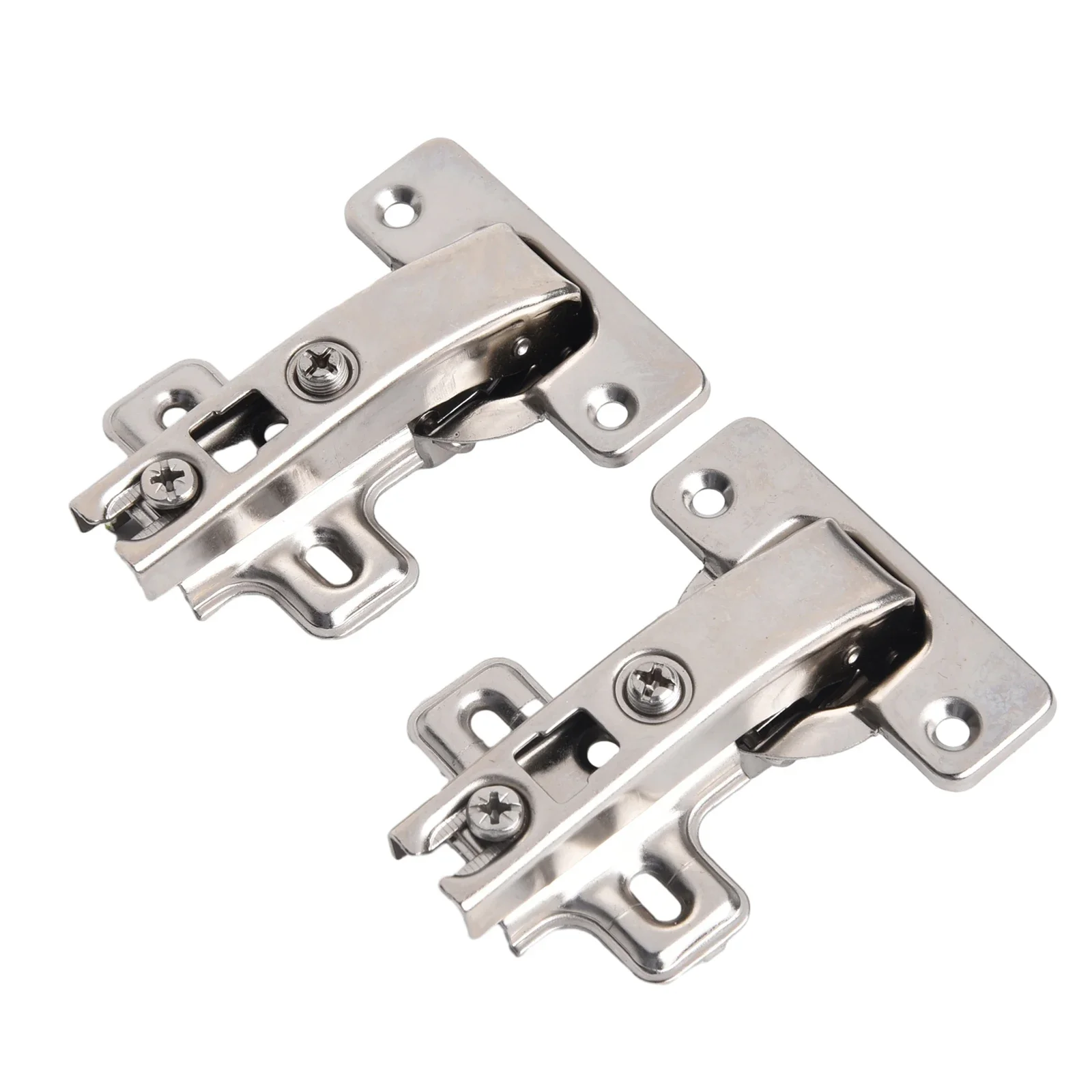 2Pieces C Serie Hinges Stainless Steel Hydraulic Cabinet Hinges Damper Soft Quiet Closer Wardrobe Cupboard Furniture Door DIY