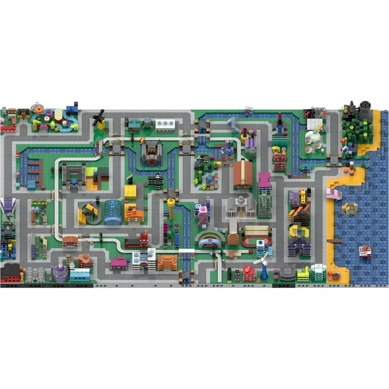 مكعبات بناء Moc انقر إلى مدينة V4 نموذج تكنولوجيا الطوب لتقوم بها بنفسك تجميع عرض الشارع نموذج لعبة البناء هدايا العيد #2