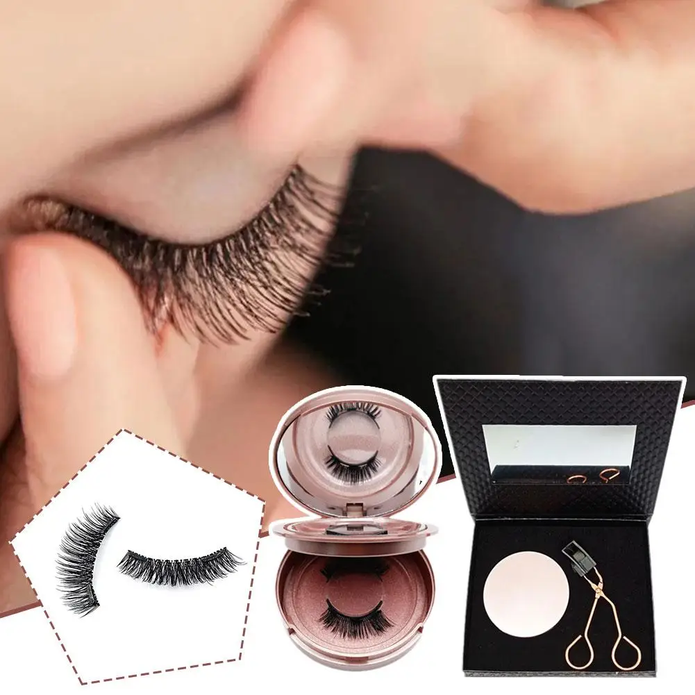 3D Magnetic False Eyelashes With Eyelash Clip Natural Beauty Use Eyelashes False Repeated Makeup Tool Mink Lash Waterproof