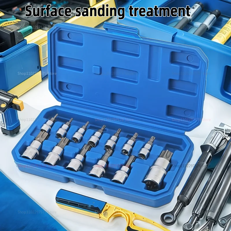 13 قطعة مجموعة مفاتيح توركس أدوات إصلاح السيارات تأثير المقبس وجع عدة الدراجة سيارة ورشة عمل ميكانيكية مفك مجموعة