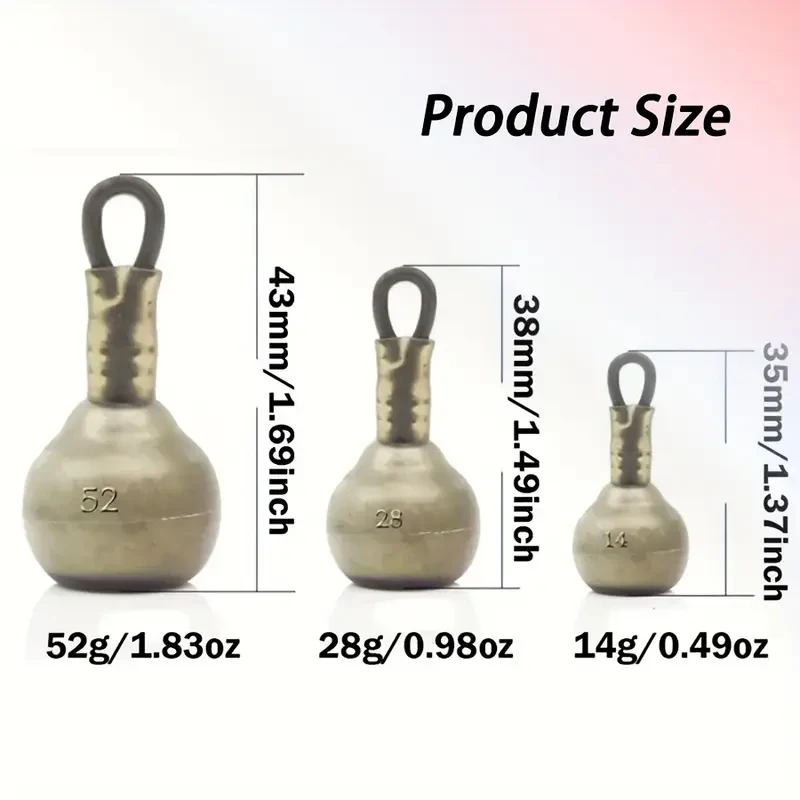 3/4 قطعة من أغطية الرصاص المطلية بالمطاط لصيد الأسماك الممتازة بالضغط المائي 14 جرام/28 جرام/52 جرام - أوزان مشبك أمان لسمك الشبوط وسمك السلور والمواصفات #3