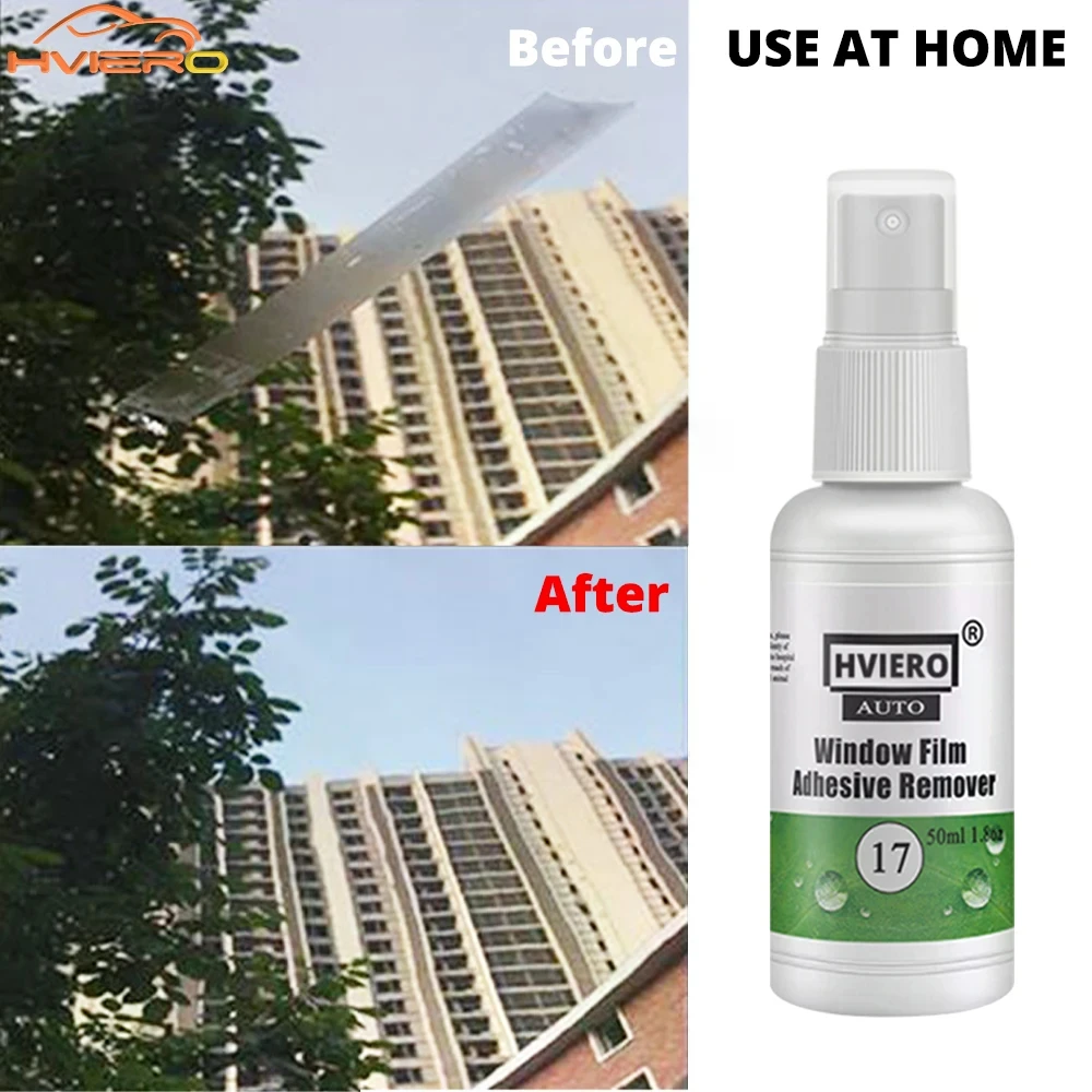 20ml/50ml/100ml Solar Window Film Automotive Fast Efficient Glue Remover Glass Paint Cleaning Polish for Ceramic Car Accessories