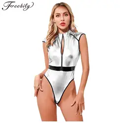 Costume da astronauta donna argento Spaceman Costume Cap Sleeve Zipper body Halloween Party Dress up Costume astronauta Suit