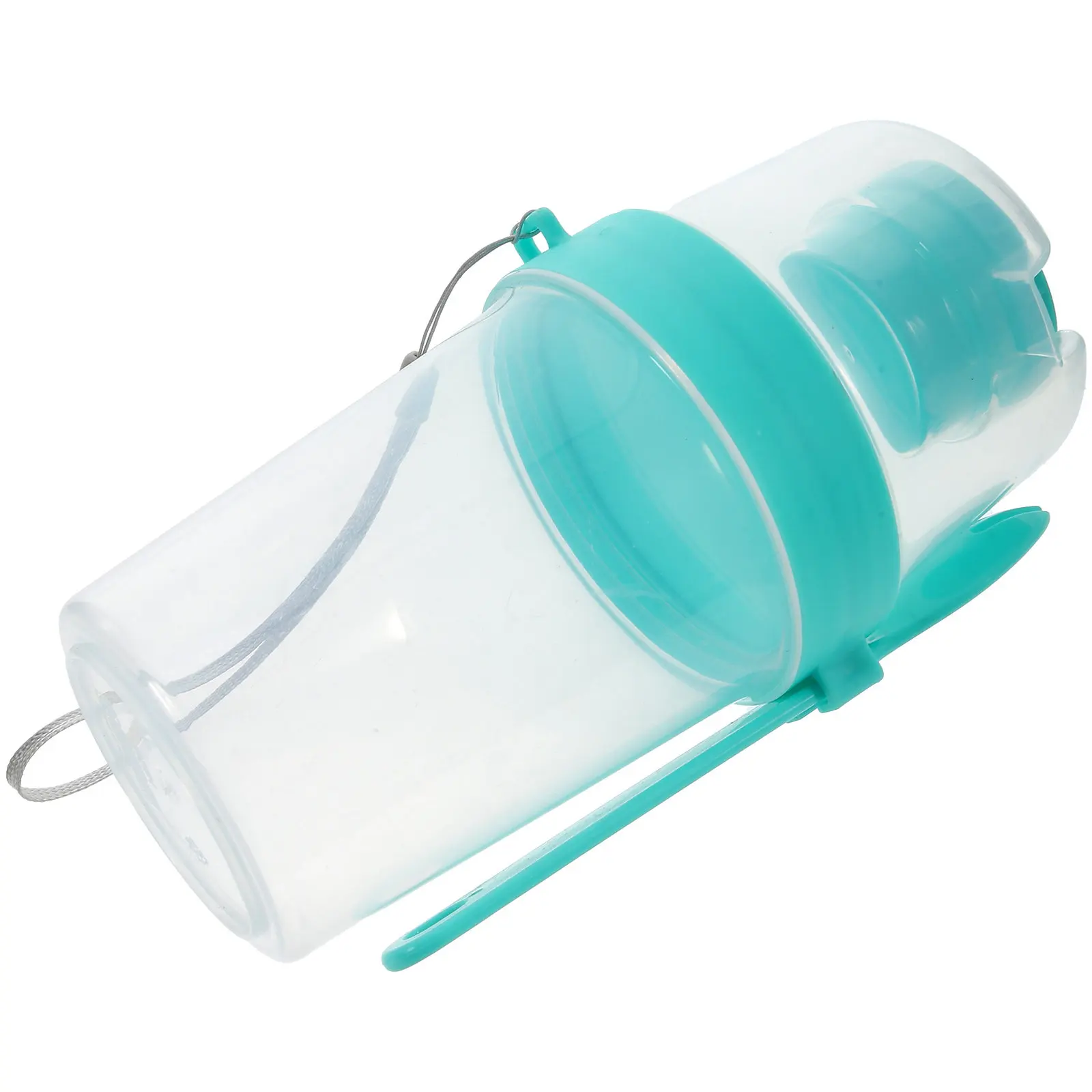 1Set Portable Salad Cup Double Compartments Oats Jar Airtight Leak Proof Container with Lid Spoon Multifunctional Cereal Storage