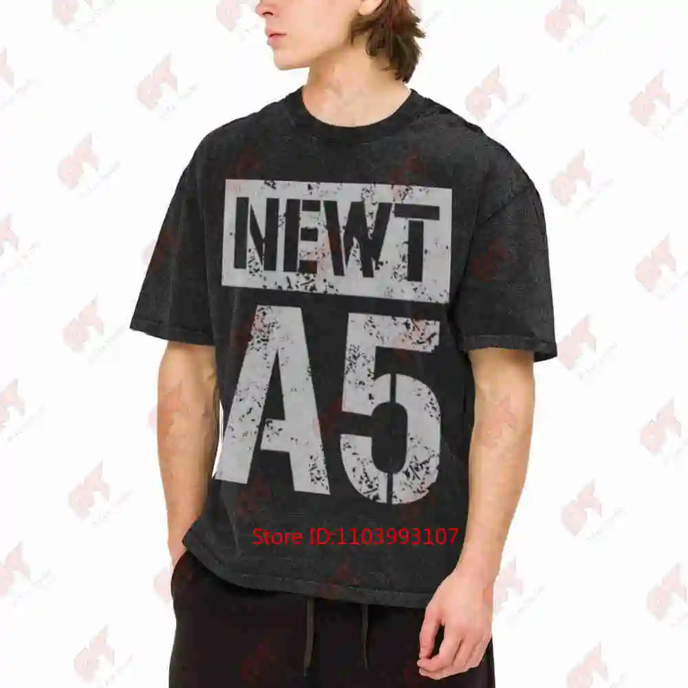 Maze Runner Newt Glue 41 Vintage Washed Tee Pure Cotton T-Shirt