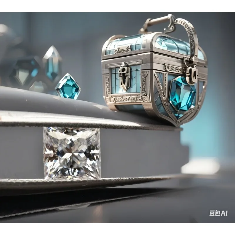 Prinzessinnen-Schliff Moissanit Loser Stein D-Farbe 0,6-6,0ct VVS1 Edelstein Synthetischer Labor-Diamant Schmuck Mit Zertifikat – Detail 4