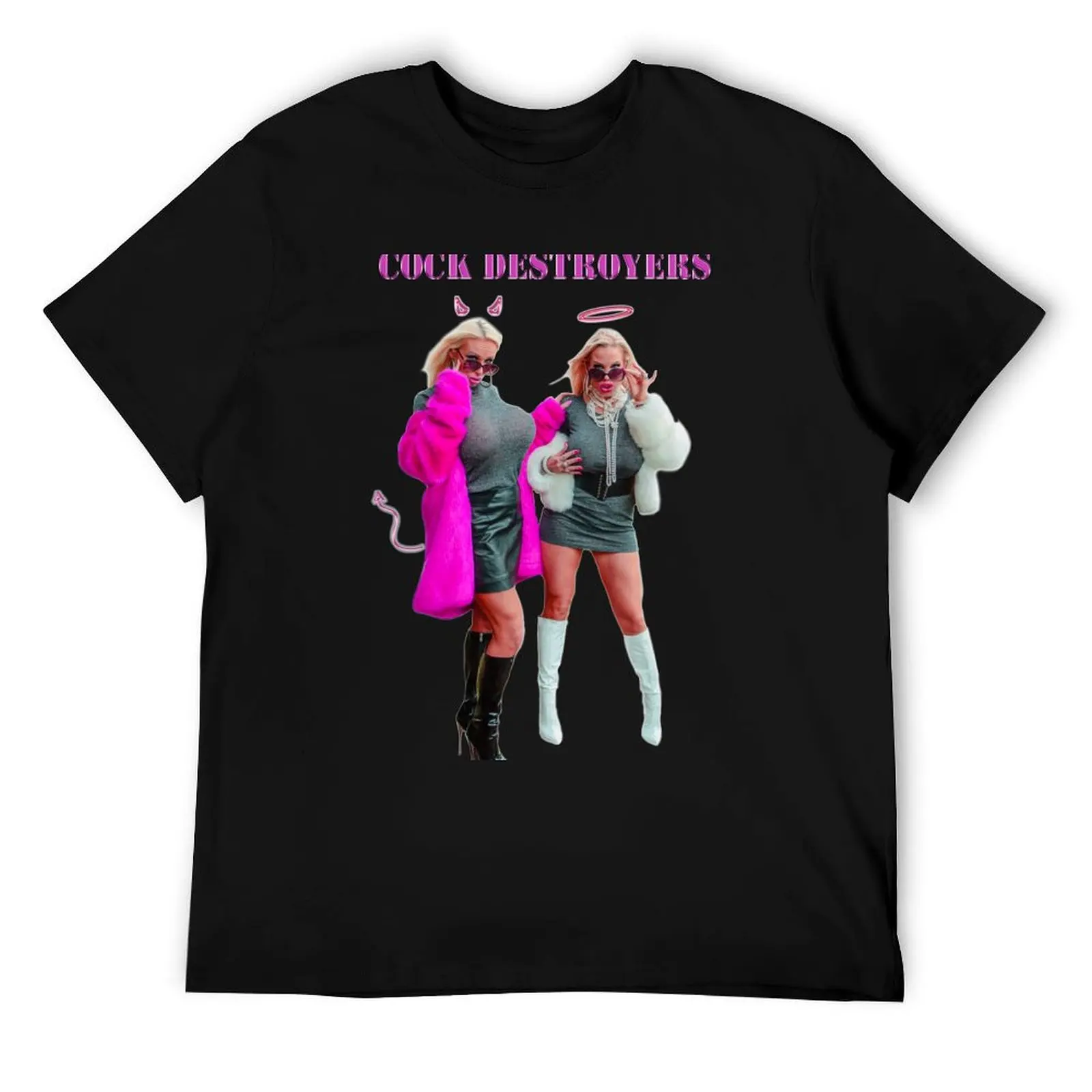 

Cock Destroyers Rebecca More Sophie Anderson - Angel & Devil T-Shirt t shirts for man graphic tees cotton tshirt 100% T-Shirt