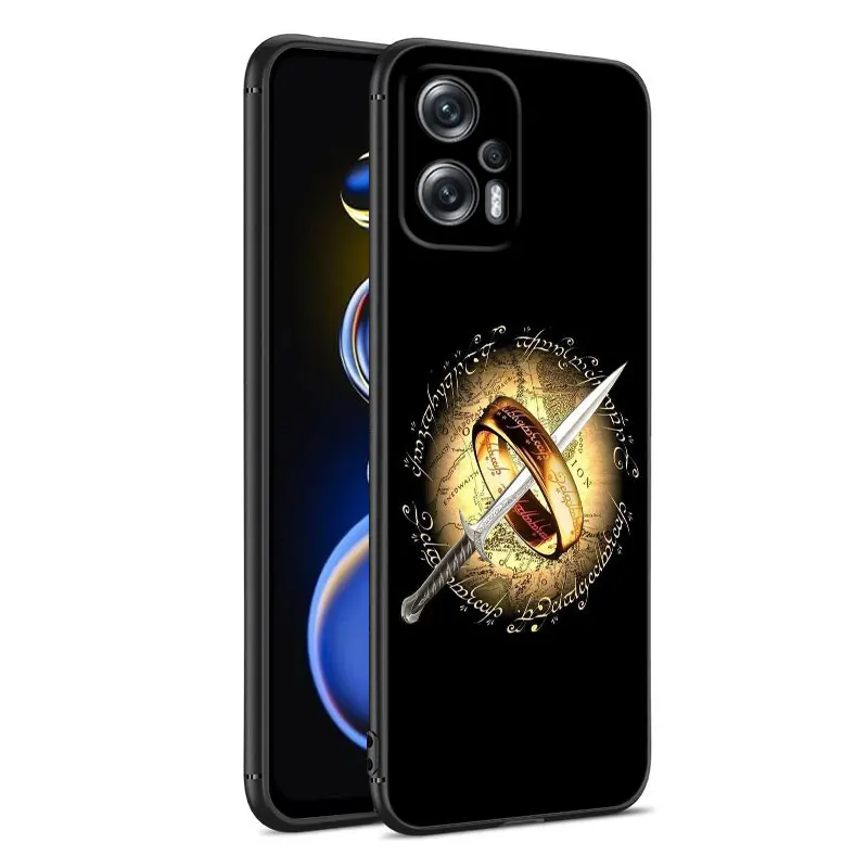 The L-Lord of the R-Rings Black Silicone Phone Case For Xiaomi POCO X3 X4 NFC F2 F5 M3 M4 M6 X3 X4 X5 Pro 5G F3 GT C65 F4 M5 X2