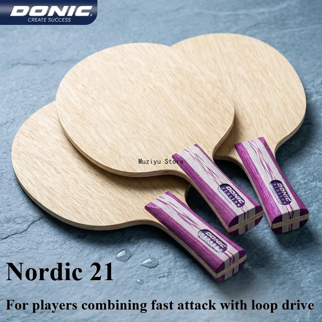Donic Nordic 21 22 Table Tennis Blade Ping Pong Paddle 5 Ply Pure Wood FL/CS Table Tennis Racket for Loop & Fast Attack Type