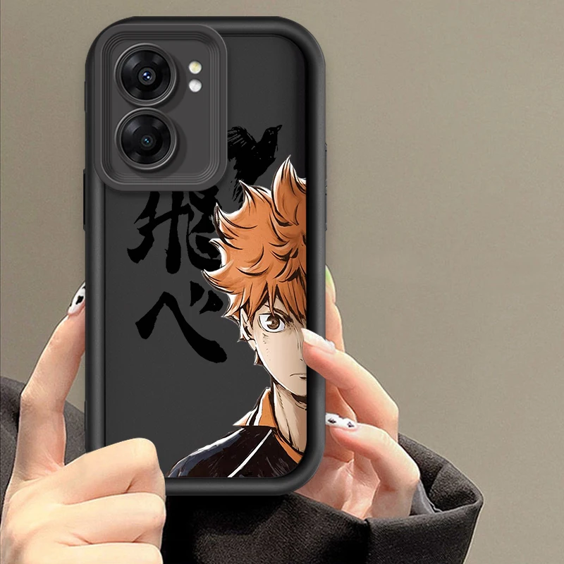 Haikyuu Animation Fly Eye Ladder For OPPO Find X5 X3 A58 A57 A55 A53 A54 A92 A74 A78 A98 A16 A94 A76 A72 5G Soft Phone Case