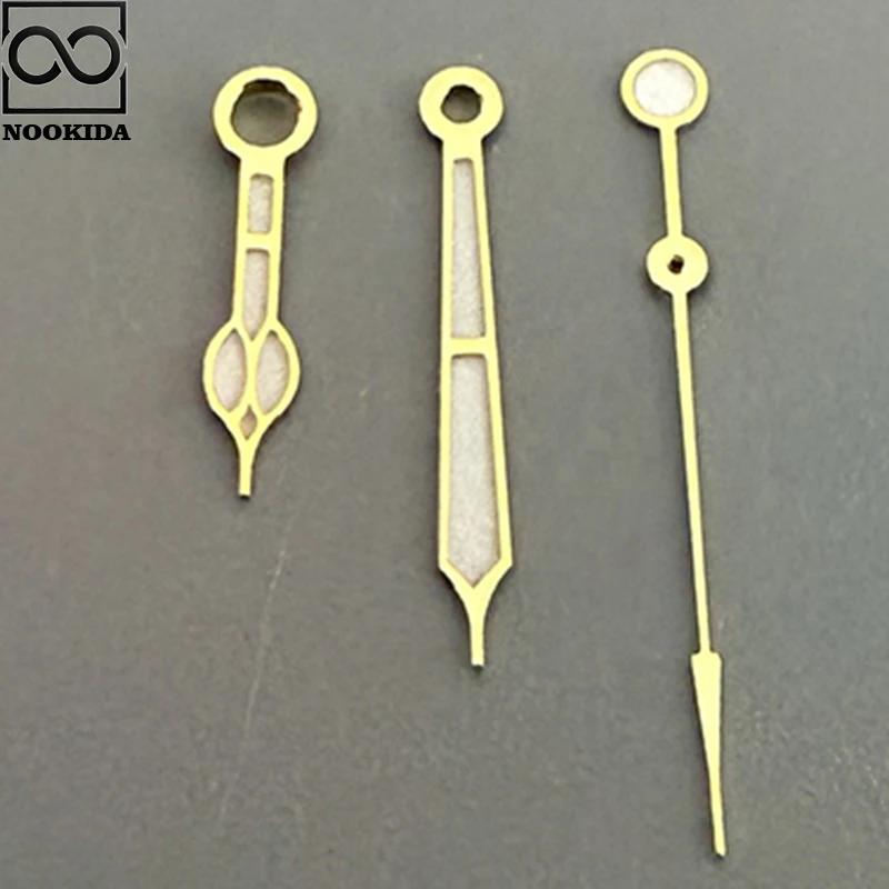 NOOKIDA Lancette luminose verdi Accessori per orologi per movimento NH35/NH36/4R/7S Ago di alta qualità Argento Oro Oro rosa Oro