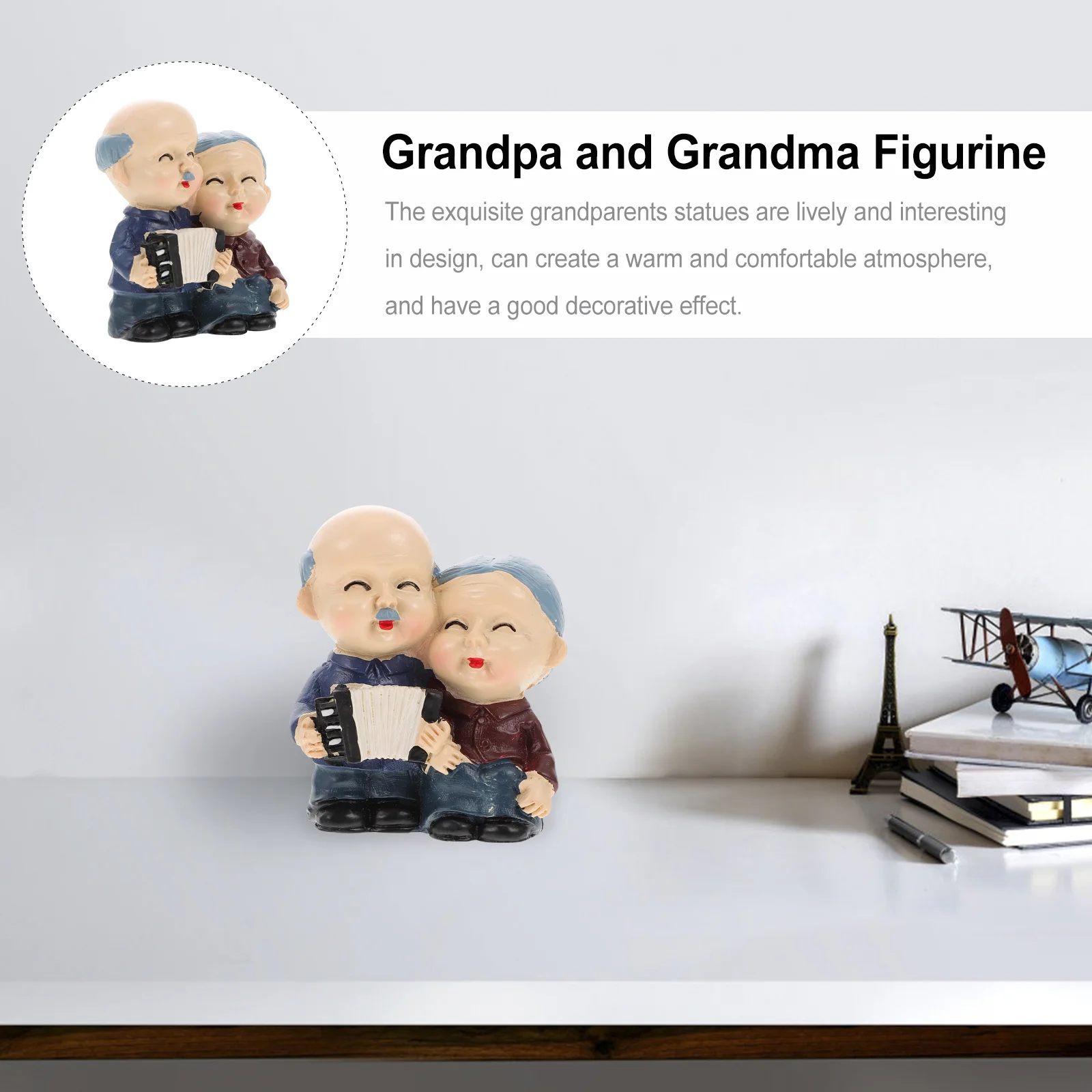 

Elderly Couple Cake Decoration Safe Resin Material Birthday Wedding Anniversary Themed Party Supplies Cake Pick