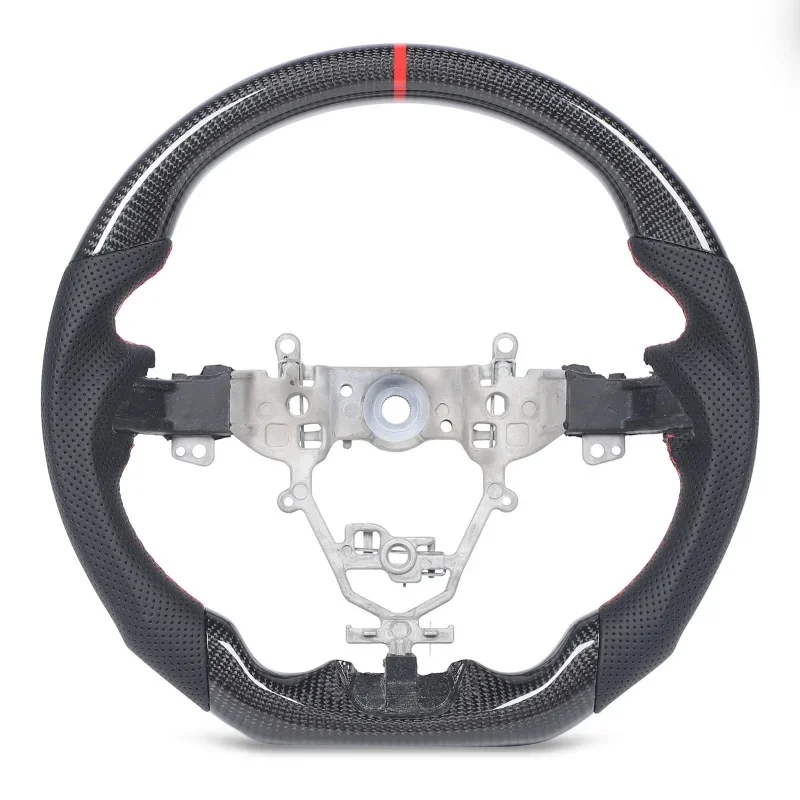 Carbon Fiber Full Leather Steering Wheel Direct Fit Replacement for Suzuki Jimny JB64 JB74 Sierra 2019-2024 OE Style Offroad Car