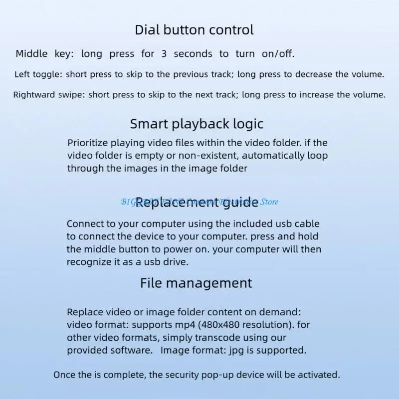 Сфера памяти Хрустальный шар Видеоплеер Цифровой дисплей памяти Загрузка видео