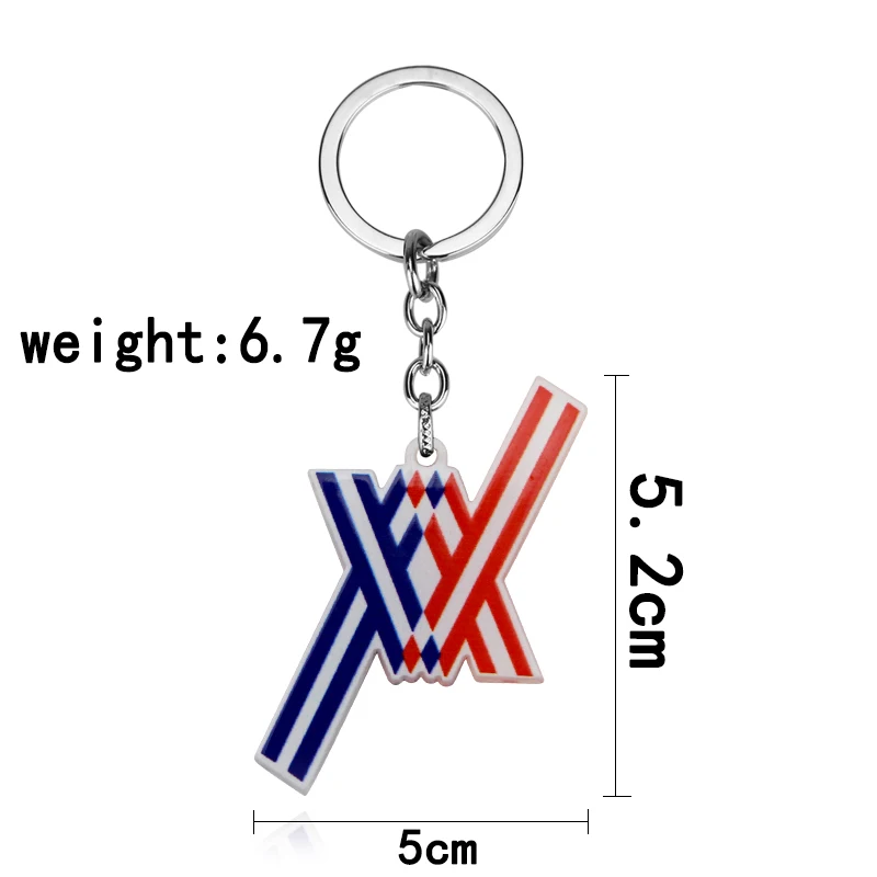 Anime DARLING in the FRANXX 02 Keychain Driver ZERO TWO 002 Red Devil Horn Metal Pendant Car Keyring For Friends Gift - view 6