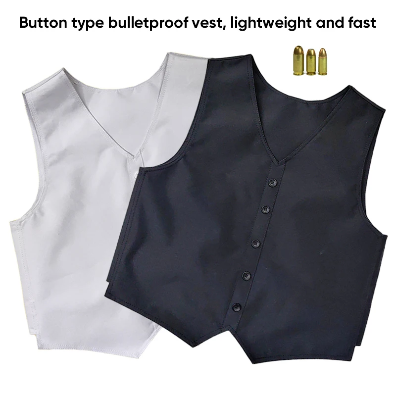 

NIJ IIIA Level V-Neck Bulletproof Vest Concealment inner-wear Tactical Vest Cut-Resistant Straps And Soft Inner Layer