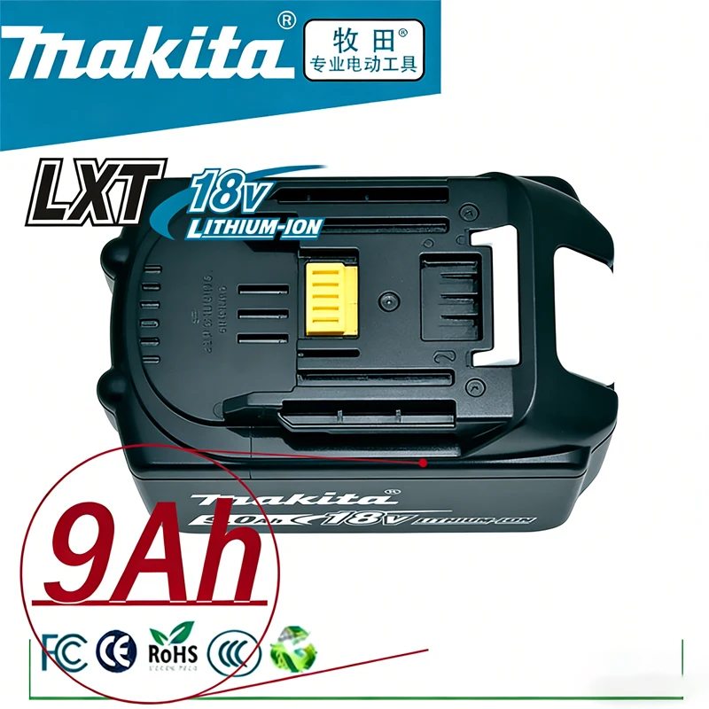 Oryginalna bateria Makita 18V 9Ah Makita Bl1840 Bl1830B Bl1850B Bl1850 Bl1860 Bl1815 Zamiennik baterii litowej