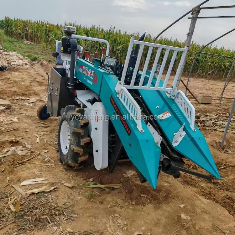 آلة حصاد الذرة الصغيرة الزراعية محرك الديزل 25Hp 1 صف حصادة الذرة للبيع